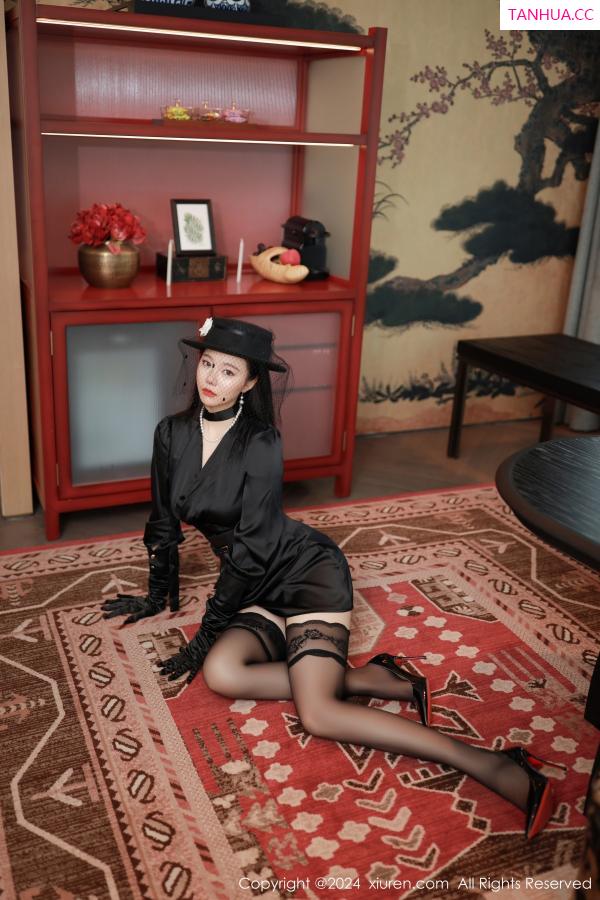 安然Maleah  [XiuRen]高清写真图 2024.08.20 No.9041 安然anran 黑丝美臀第9张图片